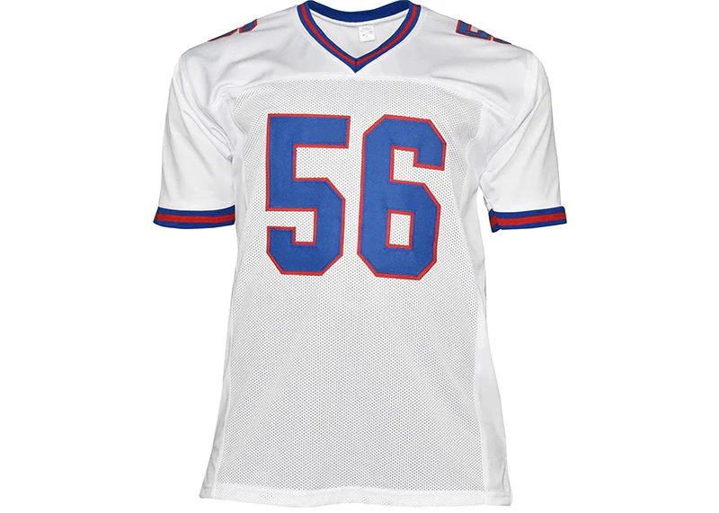 Lawrence Taylor Signed New York Custom White Football Jersey JSA