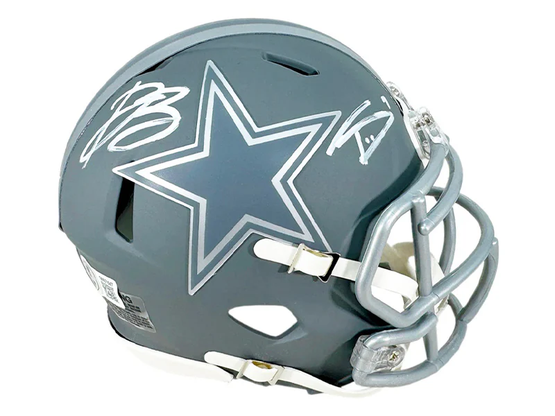 Daron Bland & Trevon Diggs Signed Cowboys Slate Alt Speed Mini Helmet Beckett