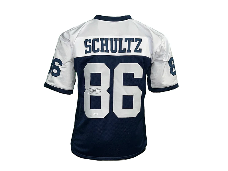 Dalton Schultz Autographed Dallas Pro Style Thanksgiving Football Jersey JSA