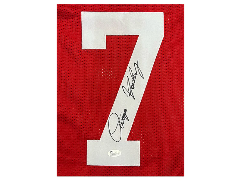 Dwayne Haskins Jr. Autographed Red College Jersey (JSA)