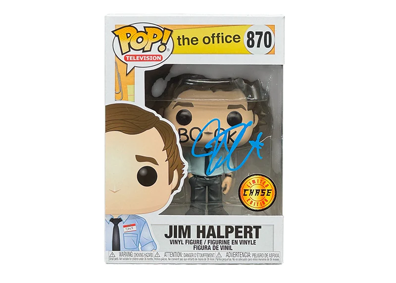 John Krasinski Signed Jim Halpert Funko Pop 870 Office Autographed Beckett