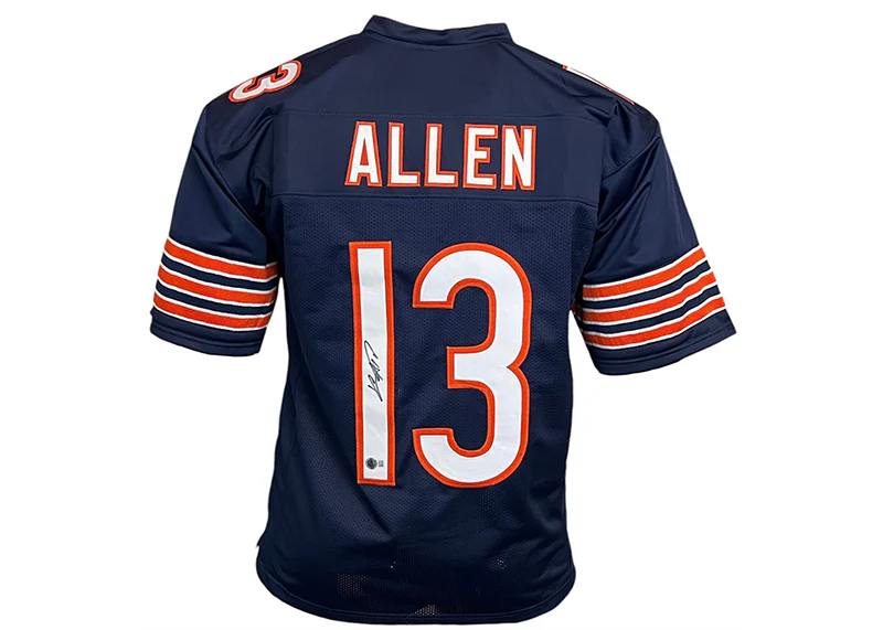 Keenan Allen Signed Chicago Custom Blue Football Jersey Beckett