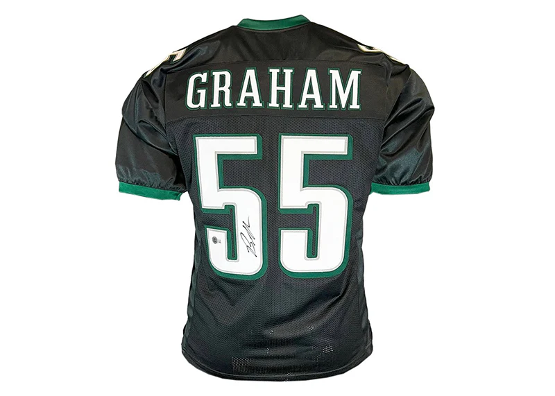 Brandon Graham Signed Philadelphia Custom Black Football Jersey JSA