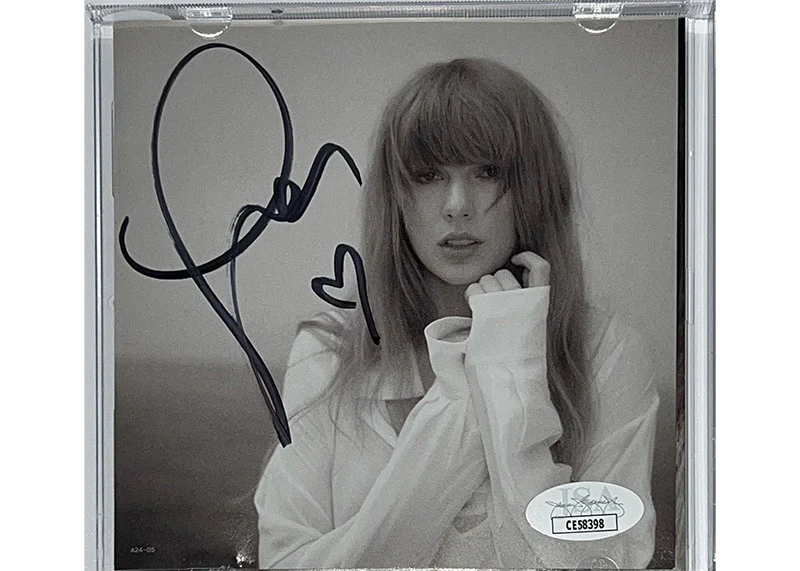 Taylor Swift Signed The Tortured Poets Department CD JSA
