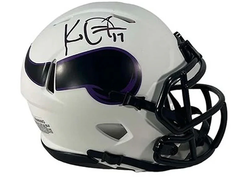 K.J.(KJ) Osborn Autographed Minnesota Vikings Lunar Mini Helmet JSA