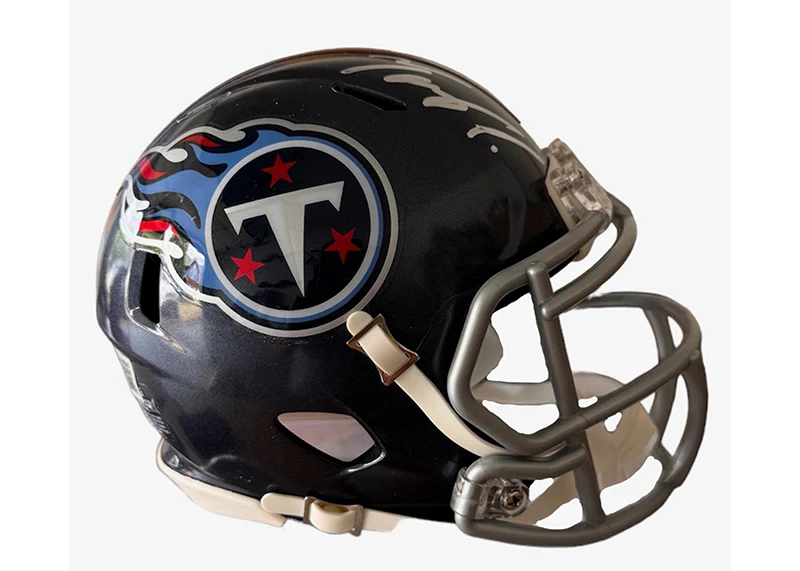 Tony Pollard Signed Tennessee Titans Speed Mini Helmet Beckett