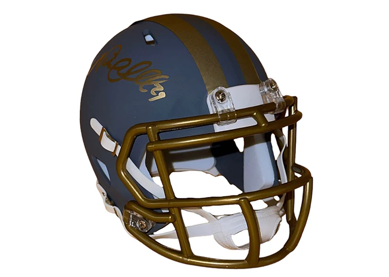 Nick Chubb Cleveland Browns Slate Mini Helmet JSA