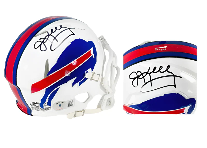 Jim Kelly Signed Buffalo Bills Speed Mini Football Helmet (Beckett)