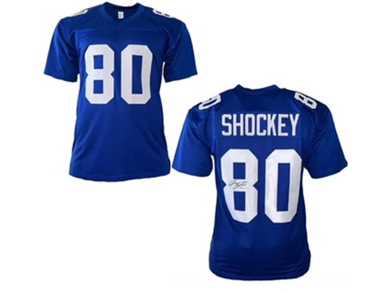 Brandon Stokley Autographed Indianapolis Pro style Blue Football Jersey JSA