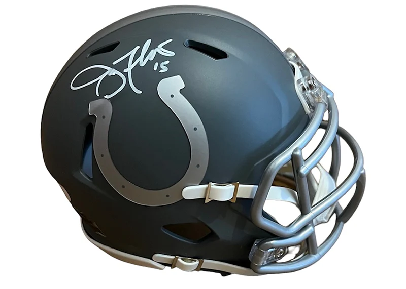 Joe Flacco Signed Indianapolis Colts STS Mini Helmet JSA