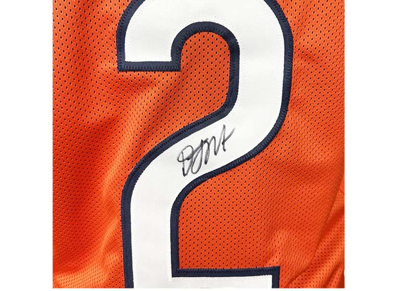 DJ Moore Signed Chicago Custom Orange Football Jersey Beckett