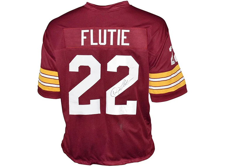 Doug Flutie Signed Custom Boston College Red Football Jersey (JSA)