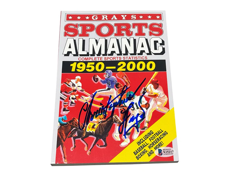 Christopher Lloyd Signed Grays Sports Almanac Back to the Future Beckett