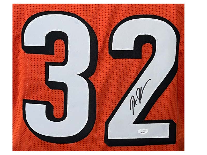Rudi Johnson Autographed Cincinnati Pro Style Orange Football Jersey (JSA)