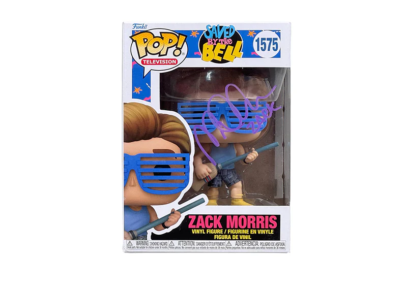 Mark Paul Gosselaar Signed Zack Morris Funko Pop 1575 Saved by the Bell Beckett