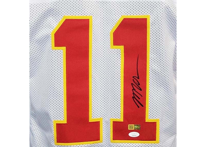 Marquez Valdes-Scantling Autographed Kansas City Custom White Football Jersey JSA