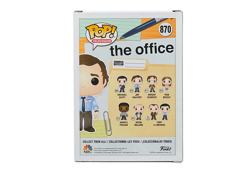 John Krasinski Signed Jim Halpert Funko Pop 870 Office Autographed Beckett