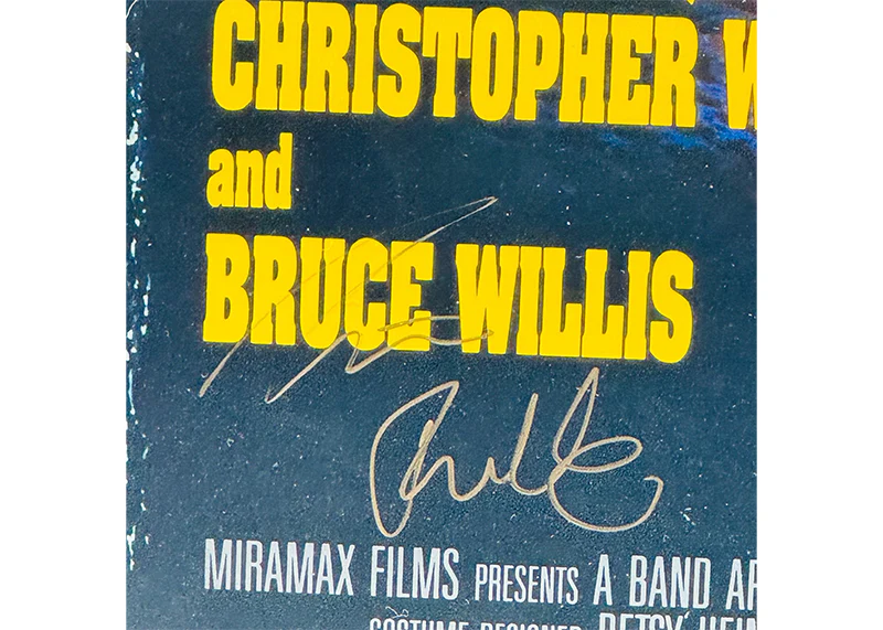 Quentin Tarantino +1 Signed Pulp Fiction, 12x18 Photo Autographed Beckett