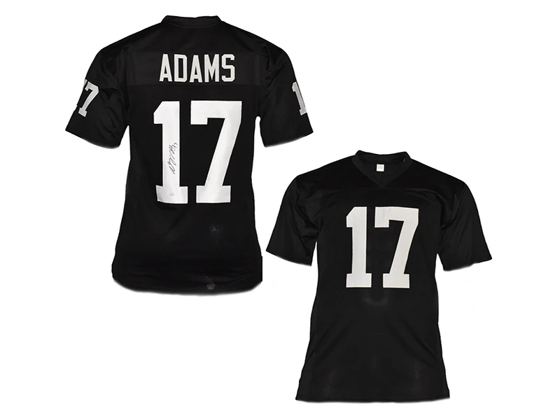 Davante Adams Autographed Oakland Pro Style Black Football Jersey JSA
