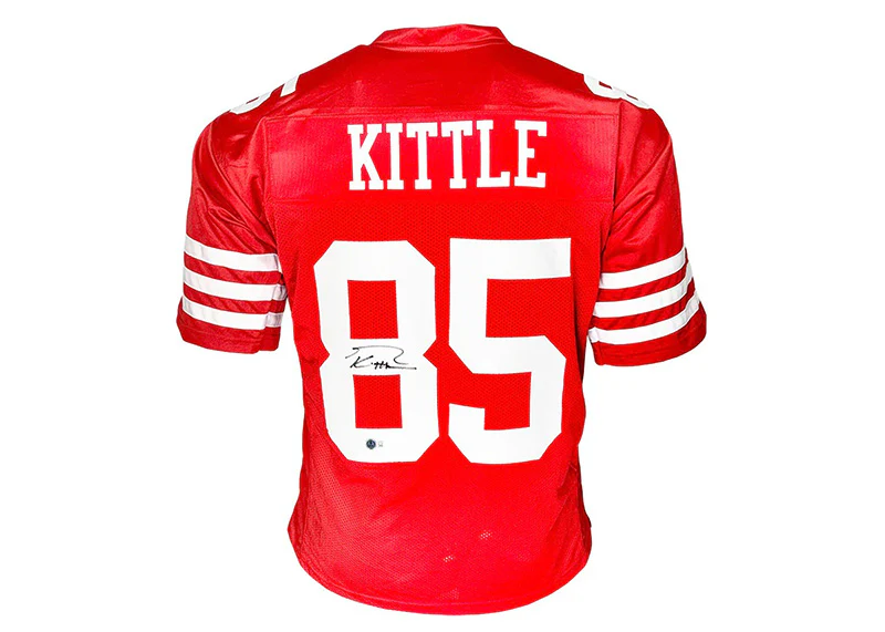 George Kittle Signed San Francisco Custom Red Football Jersey Beckett