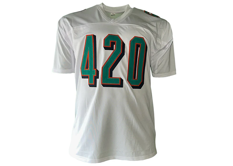 Ricky Williams Signed White Custom Jersey ��Puff Puff Run�� 2 Insc Beckett