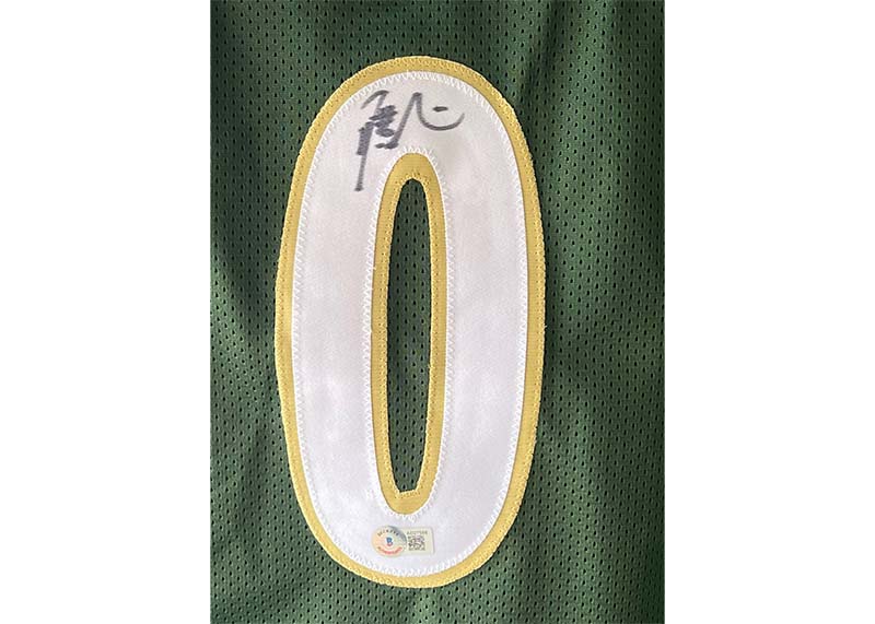Damian Lillard Signed Milwaukee Custom Green Basketball Jersey Beckett