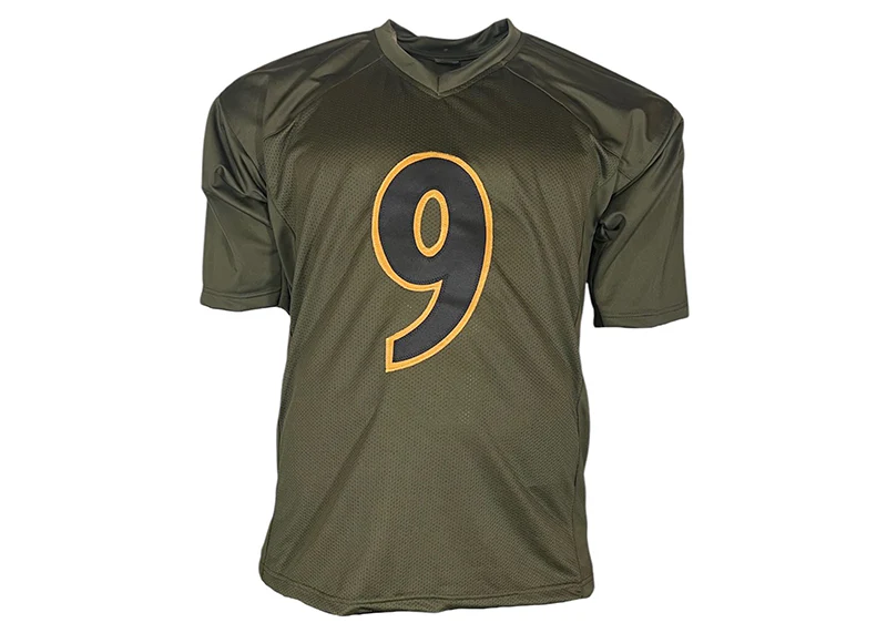 Justin Tucker Signed Baltimore Custom Green Salute To Service Football Jersey (Beckett)