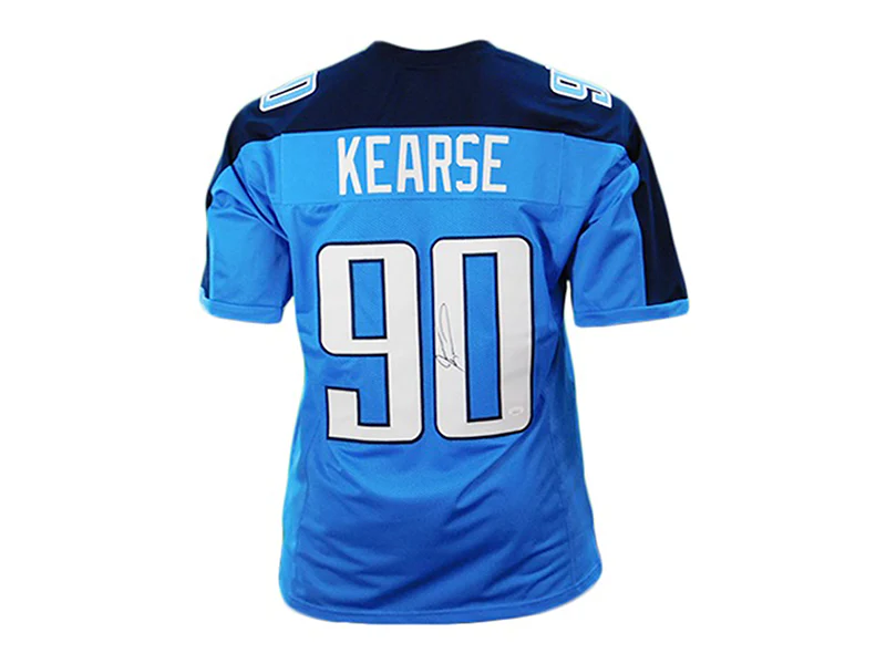 Jevon Kearse Autographed Tennessee Blue Pro-Style Football Jersey (JSA)