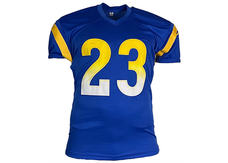 Kyren Williams Signed Los Angeles Custom Blue Football Jersey Beckett