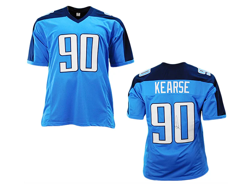 Jevon Kearse Autographed Tennessee Blue Pro-Style Football Jersey (JSA)