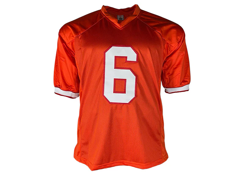 Baker Mayfield Signed Tampa Bay Custom Orange Football Jersey Beckett