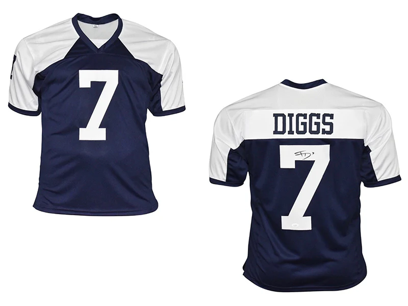 Trevon Diggs Autographed Dallas Custom Thanksgiving Jersey Tri-Star