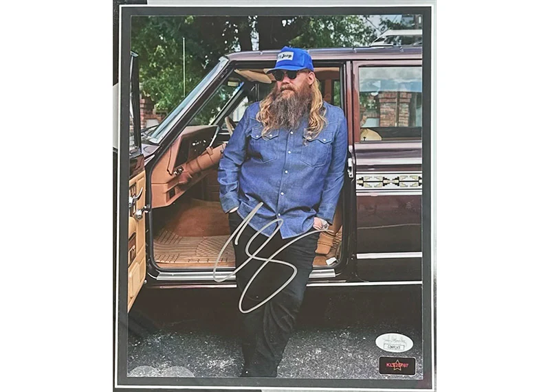 Chris Stapleton Signed 21x21 3D Light Up Framed Photo JSA