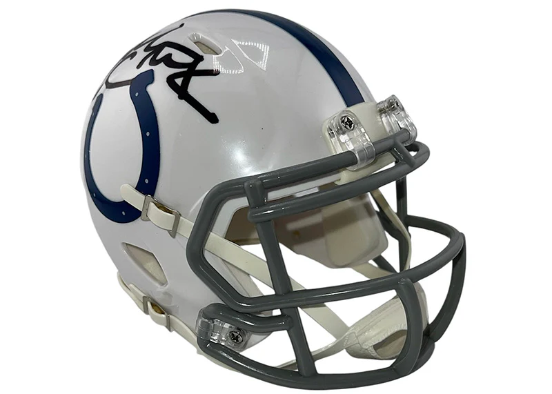 Dallas Clark Indianapolis Colts Signed Speed Mini Helmet JSA