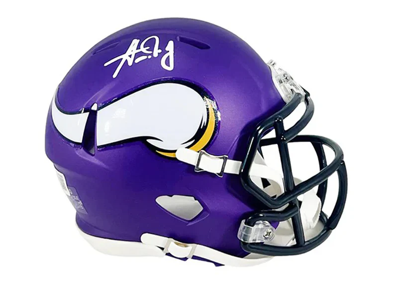 Aaron Jones Signed Minnesota Vikings Speed Mini Football Helmet (Beckett)