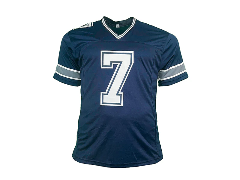 Trevon Diggs Autographed Dallas Blue Pro Style Football Jersey JSA