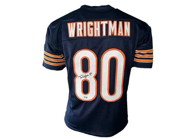 Tim Wrightman Signed Custom Blue Football Jersey?Beckett