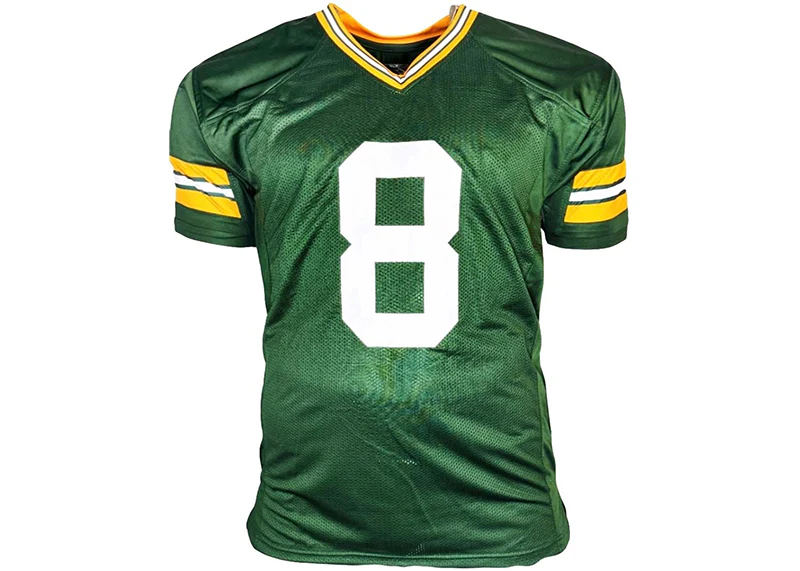 Josh Jacobs Signed Green Bay Custom Green Football Jersey Beckett