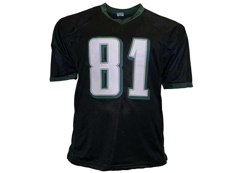 Terrell Owens Autographed Philadelphia Custom Black Stat Football Jersey (JSA)