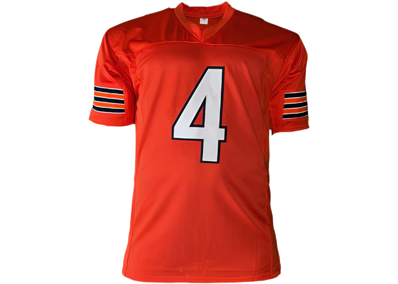 D'Andre Swift Signed Chicago Custom Orange Football Jersey JSA