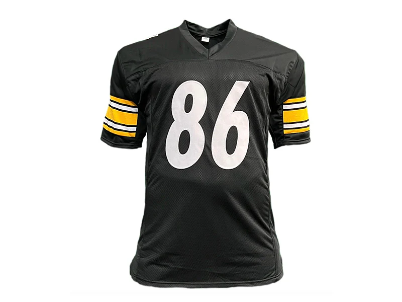 Hines Ward Autographed Pittsburgh Pro Style Black Football Jersey (JSA)