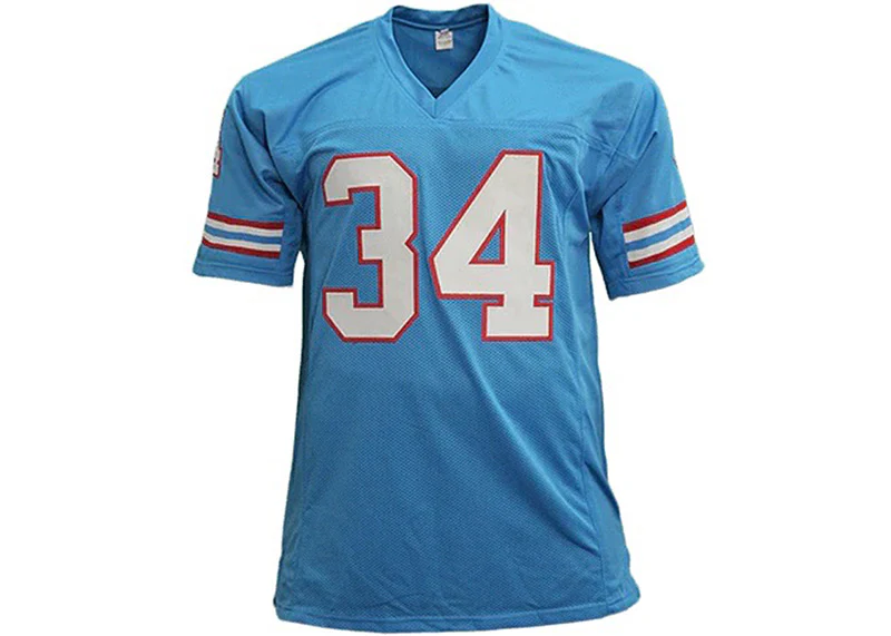Earl Campbell Autographed Houston Custom Football Jersey Powder Blue (JSA)