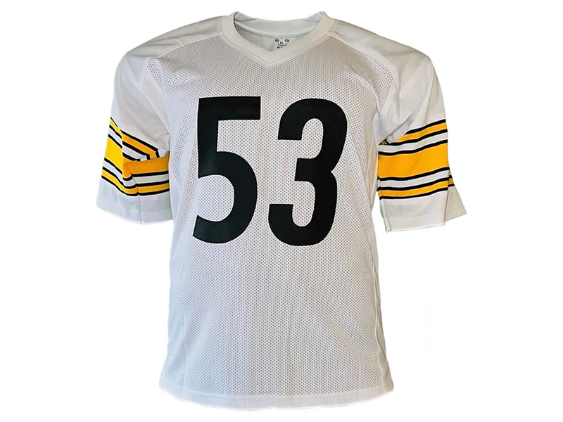 Maurkice Pouncey Autographed Pittsburgh Pro Style White Football Jersey (JSA)