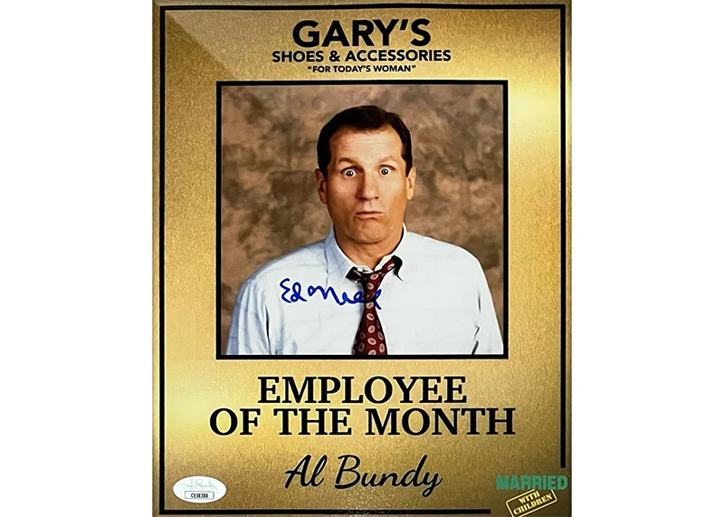 Ed O��neill Al Bundy Signed Married With Children 8x10 Photo JSA