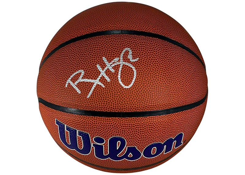 Ron Harper?Signed Wilson Authentic Los Angeles Lakers NBA Basketball JSA