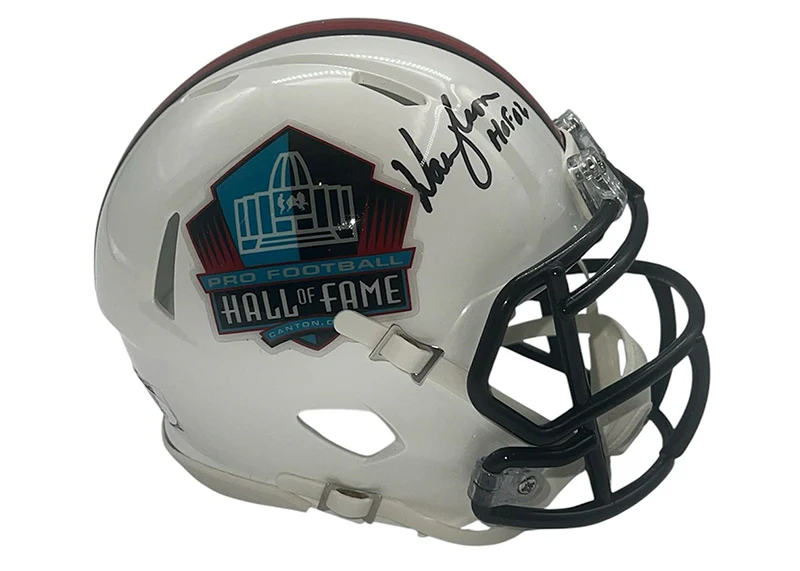 Warren Moon Signed Hall of Fame Speed Mini Helmet JSA HOF Inscription