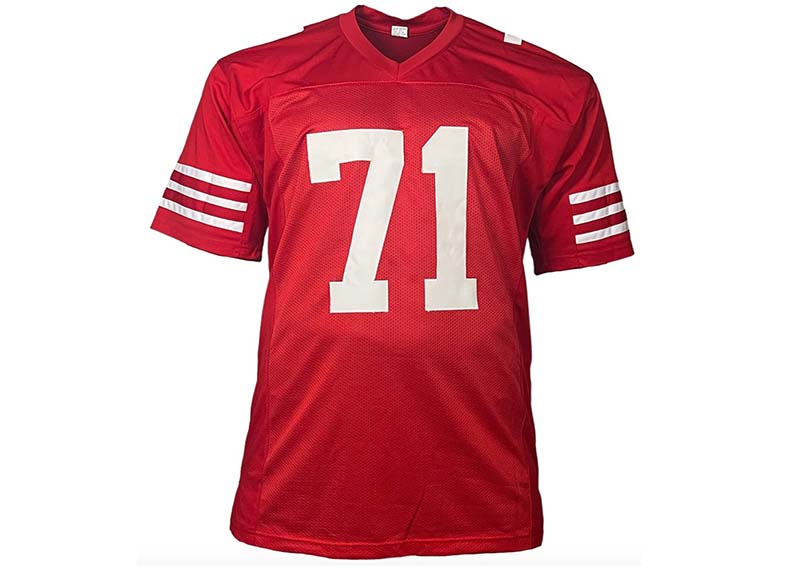 Trent Williams Autographed San Francisco Custom Red Football Jersey JSA