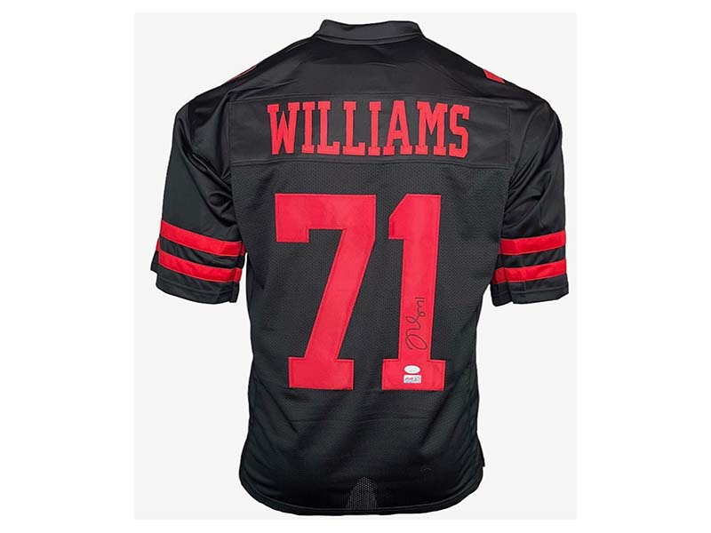Trent Williams Autographed San Francisco Custom Black Football Jersey JSA