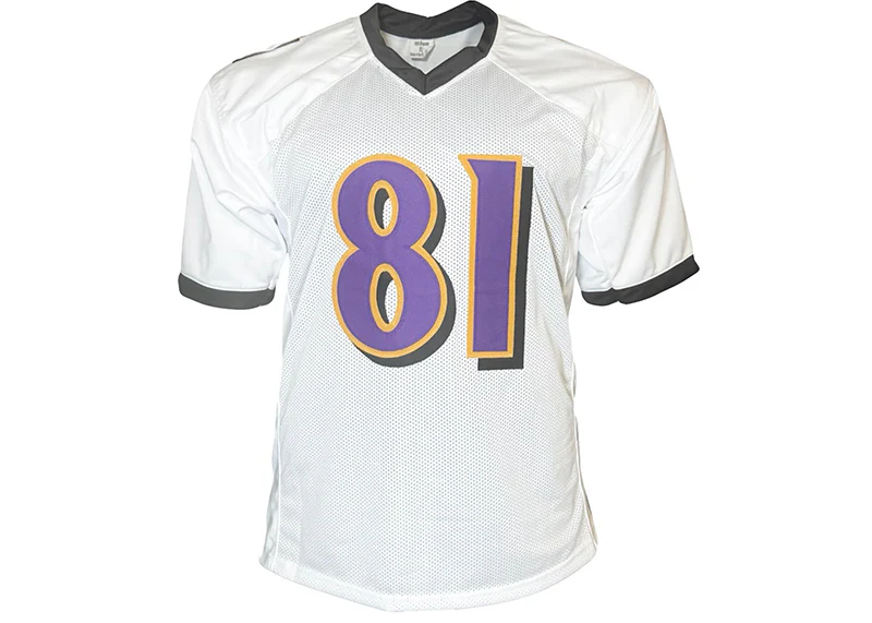 Anquan Boldin Signed Baltimore Custom White Football Jersey (JSA)
