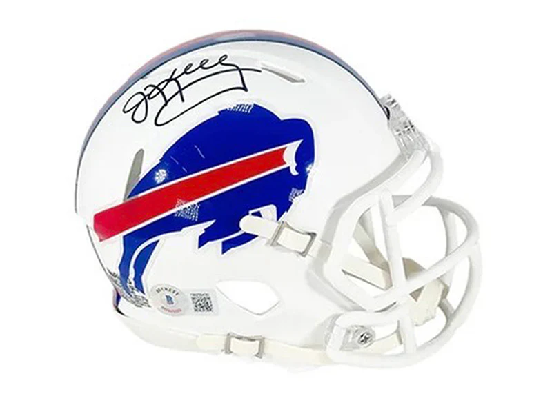 Jim Kelly Signed Buffalo Bills Speed Mini Football Helmet (Beckett)